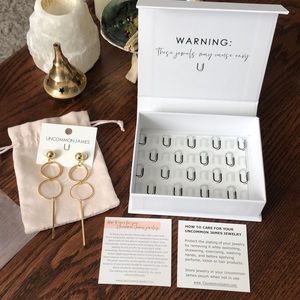 Uncommon James Baller Earrings Double Hoop Dangle Studs